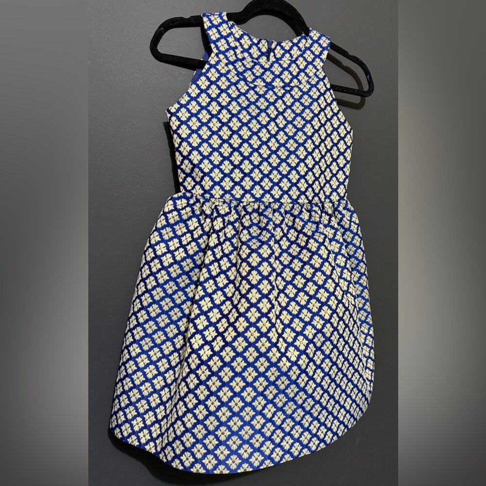 Pippa & Julie Blue and White Formal Dress